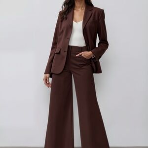 New York & Company High Rise Wide Leg Pant Size 8 / BLACK - BLACK / 95845